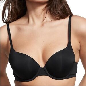 Body By Victoria perfect shape cross back push up black bra size 32D